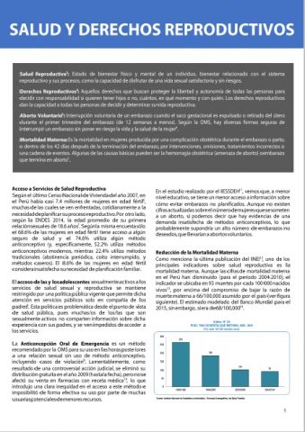 Salud y Derechos Reproductivos