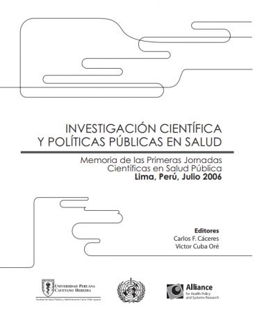 Investigación científica y políticas públicas en salud. Memoria de las I jornadas científicas en salud pública.