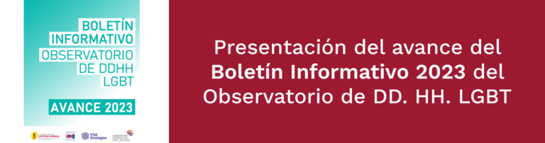 BOLETÍN  INFORMATIVO  OBSERVATORIO DE DDHH  LGBT  AVANCE 2023